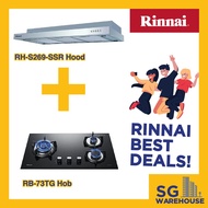 [RB-73TG Cooker Hob &amp; RH-S269-SSR Hood] RINNAI BEST DEAL