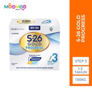 S-26 Gold Progress /Susu Tepung Rumusan (Milk Formula)  Langkah 3 (Step 3) / 1.65KG / Exp:16/5/2027