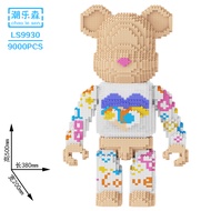 [ +BÚA ] Xếp hình lắp ɡhép lego gấᴜ Bearbrick 35cm 55cm LV jinx ô chữ Lắp ráp mô hình nhân vật đồ ch