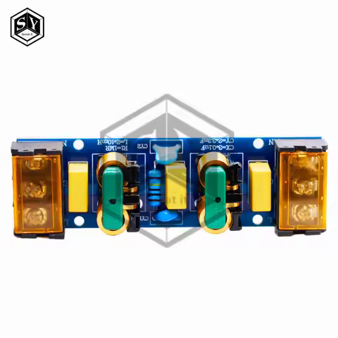 1PC 6A Power Supply Filter EMI High Frequency 2 Stage Power Supply EMI Filter Low-pass Filter Board 