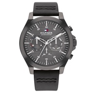 Tommy Hilfiger Lance Black Leather Strap Analog Watch TH1710634