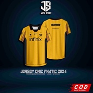 Jersi ONIC FNATIC Kuning Free Custom Nickname Sublimasi Gaming
