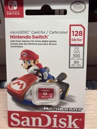 （全新包裝）SanDisk 128GB 獲 Nintendo 授權的Nintendo Switch 專用記憶卡（瑪利奧-奇諾版）