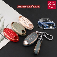 ซองกุญแจสำหรับ NISSAN พวงกุญแจ Nissan JUKE \NAVARA\ALMERA\SYLPHY\MARCH ซองกุญแจ อุปกรณ์เสริม Nissan ซองใส่กุญแจ Nissan 3 ปุ่ม ซองใส่กุญแจรถ ซองใส่กุญแจ Nissan ซองใส่กุญแจ Nissan MARCH ซองใส่กุญแจ