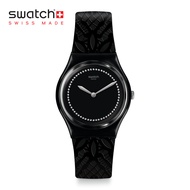 Swatch Gent DENTELLE GB320 Black Silicone Strap Watch