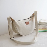 Canvas Bag Messenger Small Cloth Bag Fashionable All-Match Casual Small Shoulder Bag New Style Shoul