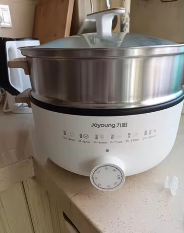 220V Electric Heated Steamer Food Household Multi-functional Three-layer Stainless Steel Large-capac