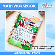 MATH WORKBOOK FOR KIDS | A5 SIZE | ADDITION, SUBTRACTION, MULTIPLICATION AND DIVISION
