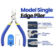 STEDI MS-104 Single Edge Cutter Plier, Thin Blade, Double Limit, Blue