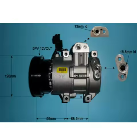 DV12 A/C AC Compressor for Hyundai i20 ACCENT 2008-2015 977011R200 977011J200 97701-1R200 97701-1J20