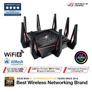 ASUS ROG Rapture GT-AX11000 Tri-band WiFi 6 Gaming Router, up to 2750 sq ft &amp; 50+ devices, 2.5G gaming port, AiMesh