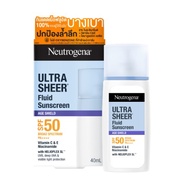 [Gift for Lazada Run] Neutrogena Ultra Sheer Fluid Facial Sunscreen Age Shield SPF50 PA++++ 40ml.