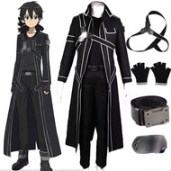 Anime Sword Art Online Cosplay Costumes Kirito Kazuto Kirigaya Jacket Halloween Costumes Robe Suit Wig Party A Uniform Colthing