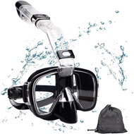 New Style 180-Degree Large Vision Anti-Fog Diving Mask Foldable Snorkel Scuba Adult Swimming Snorkel
