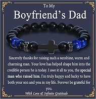 Fathers Day Gift for Boyfriends Dad Beaded Bracelets Best Men Gifts for Birthday, Christmas Bracelet