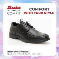 Bata Comfit Massaging Men's Lace up Formal Shoes รองเท้าทำงาน แบบผูกเชือก รุ่น Camey สีดำ 8216552 Menformal
