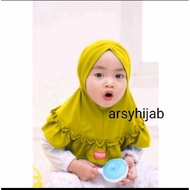 Hijab Children/Baby/amira rempel Rubber Veil 0-3 Years Tudung Budak Perempuan Tudung Budak Tudung Bu