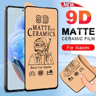 Xiaomi Mi Redmi Note 13 12 11 Pro 12S 11S 9D Full Cover Matte Ceramic Soft Tempered Glass Screen Protector Film