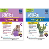 Learning+ Science Open-Ended Questions by the Week Workbook 3 - 4  Primary School Science Assessment