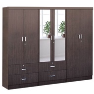 ASTAR 3/ 4/ 5/ 6  DOOR WARDROBE SOLID PLYWOOD + SOFT CLOSE DOORS With Assembly- SG STOCK