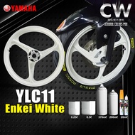 [ Enkai White Sport Rim YLC11 ] Touch Up Paint 2K CW DIY Putih Spotrim Enkai 3 Batang Car Kereta