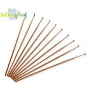 [spring-t] Bamboo Spoon Ear Pick Tool Polishing Round Bamboo Handle Ear Cleaner Ear Clearner Tools n