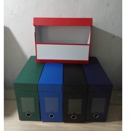 BOX FILE WITH BUILT IN COVER SIZE: 15.5 (L) X 5.5 (W) X 11 (H)