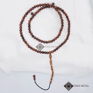 Original Kaokah Tasbih 99 Beads Brown 6 Mm [Metal Shop]