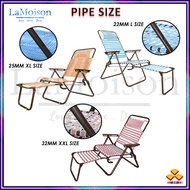 LaMoison Free Shipping 3V Lazy Chair Extra Big XXL 32 MM Pipe Pillow Curve Foldable Relax Chair - SL