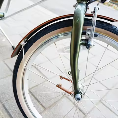 2PCS Folding Bike Retro Mudguard Mudguard For 20 Inch Bicycles Mudguard Is Addition V-brake 20inch B