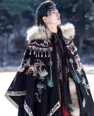 Exotic Tibetan Robe Couples Traditional Chinese Embroided Zang Clothing Vintage Stage Outfits Weddin