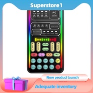 I9 Voice Changer Multiple Audio Effect Bluetooth Live Sound Cards Ultra-Thin Portable Live Sound Car