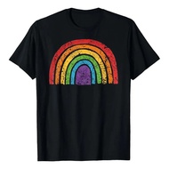 Vintage Lgbtq Rainbow Flag Gay Pride T-Shirt