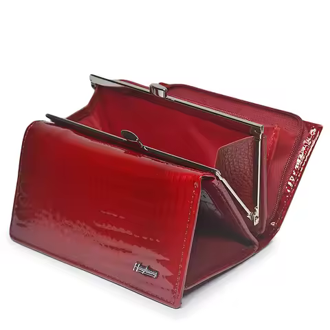 HH Women Luxury Brand Fashion Genuine Leather Short Wallet Female Alligator Hasp Lady Coin Purse Pur