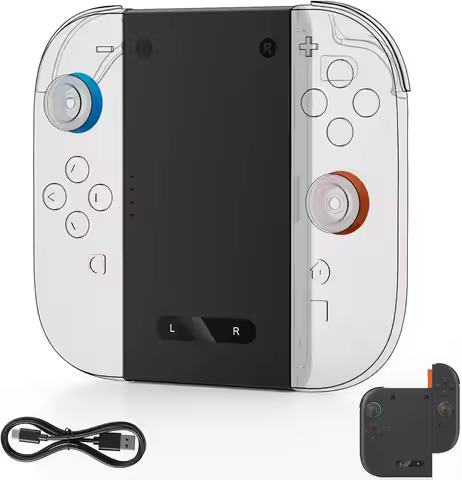 Aolion For Switch 2/1 Joy-con Charging Grip Bracket Handle Gaming Controller Grip Dual Charging Hold