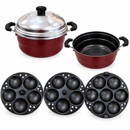 Visalam Non Stick 17 Kuzhi Idly Pot