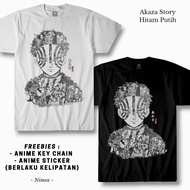 Akaza Story Art Black and White T-Shirt - Nimea