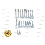 C70 C 70 CRANKCASE FULL ENGINE COVER SCREW COMPLETE SET / ENGINE COVER BOLT COMPLETE SET