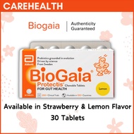 Singapore Biogaia Probiotics Tablets (Strawberry &amp; Lemon Flavour) 30 Tablets | Digestive Care for Kids &amp; Adults