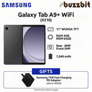 【4GB + 64GB】 Samsung Galaxy Tab A9+ Plus WiFi (X210) With 15W Adapter | 11 Inch | Android Tablet |  1 Year Samsung Malaysia Warranty