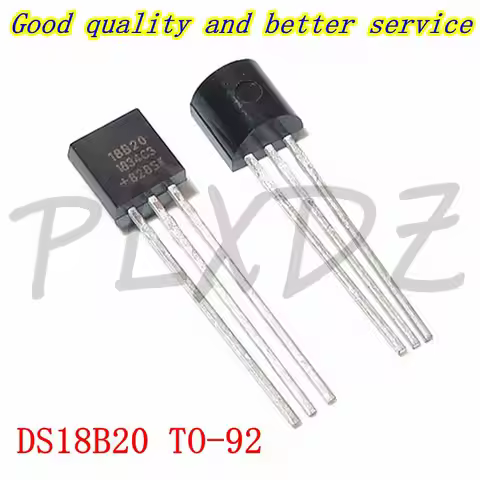5-100pcs DS18B20 DS18B TO-92 Chip Programmable Digital Thermometer Temperature Sensor Temperature Ac