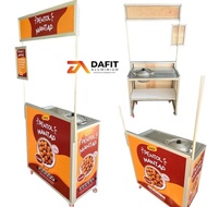 Gerobak pentol bakso / Booth portable / Gerobak lipat / free dsain gambar