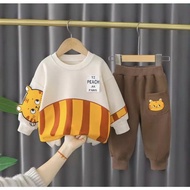 Imported Boys' Clothing Set 1-8 Years T-Shirt & Pants Outfit Kids Character Set Top & Bottom Kids Bo
