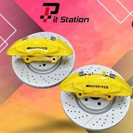 Mercedes Benz w176 w177 A Class AMG 4 pot Brake Calipers (Yellow)