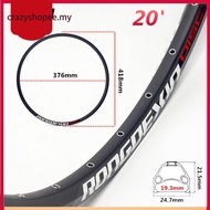 【CRAZYSPE】20 inch mountain bike wheel rim 24/28/32/36 hole double disc wheel rim