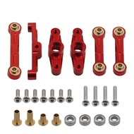 RC Car Steering Rocker Arm Tie Rod Metal Steering Group for 1/10 TT02 TT-02 TT02D TT-02D RC Car Upgr