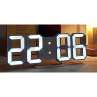 LED Jam Dinding Modern Digital 3D LED Wall Clock Alarm Clock Jam Meja Jam Besar Jam Study Jam Displa