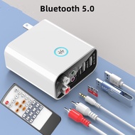 K16 Bluetooth 5.0 Receiver Transmitter 2 in 1 Adapter 3.5mm RCA Audio Adapter U Disk/TF Play Support