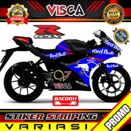 Stiker Striping Gsx R150 Variasi Redbull Torro