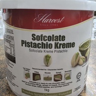 Yibake bakery HBI Harvest sofcolate pistachio Kreme 1kg kunafa ice cream